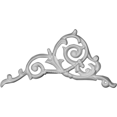 Ekena Millwork 4 1/4"W x 5 3/4"H x 3/8"P Colton Flower Onlay, Left ONL04X06X00CO-L